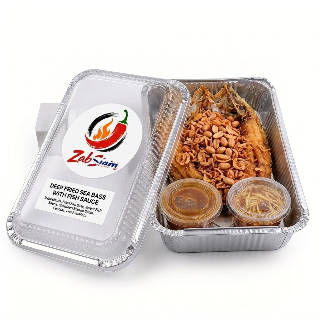 Deep Fried Sea Bass with Fish Sauce